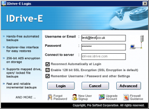 IDrive-Login