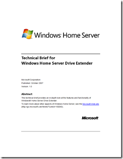 Windows Home Server Drive Extender