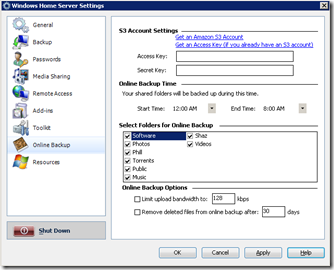 Jungle Disk Settings