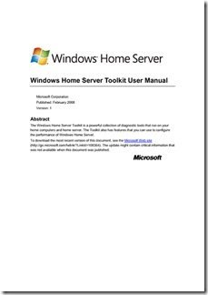 WHS Toolkit Manual