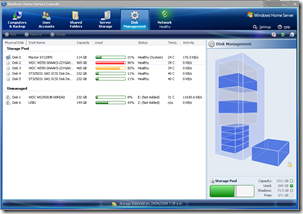 WHS Disk Management