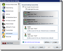 WHS Outlook 2.0 - Remote Desktop Settings 1