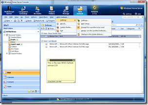 WHS Outlook 2.0 - Settings
