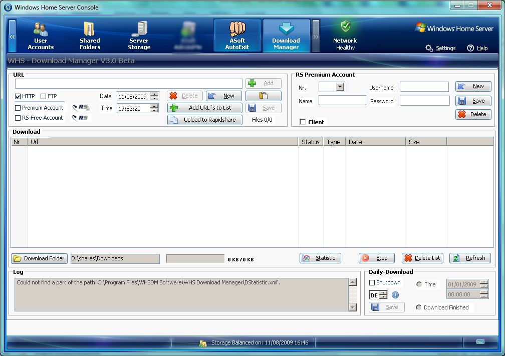 Christof Rakowski’s Download Manager Version 3