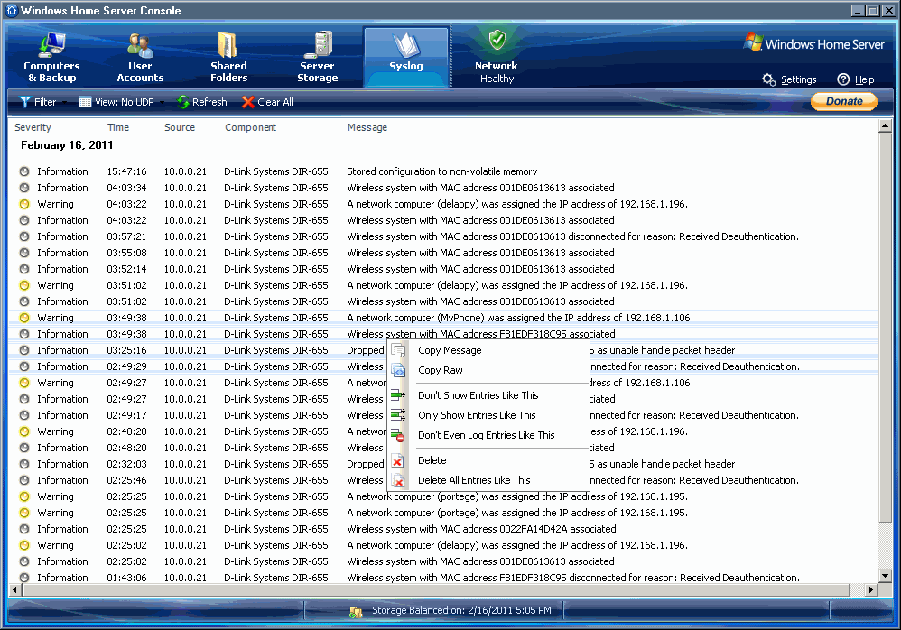 Syslog Server Windows -  11