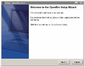 Openfire Setup Wizard