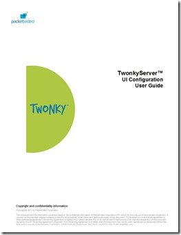 TwonkyServer 6.0 Users' Guide