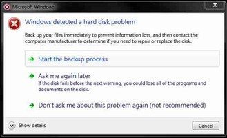 Windows 7 Drive Failing