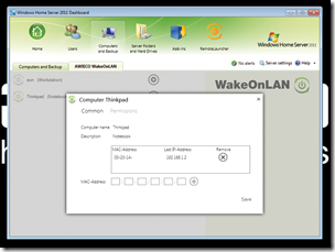 AWIECO WakeOnLAN 1.1.0 Computer Permissions