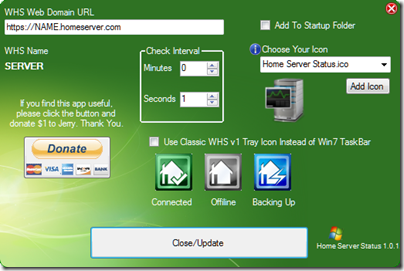 Home Server Status 1.01