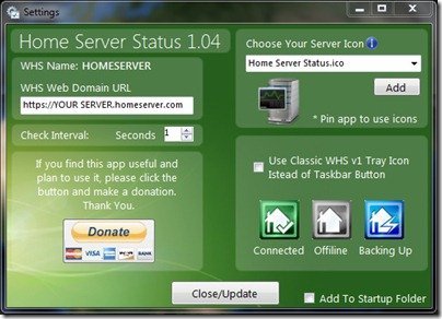 Home Server Status 1.04