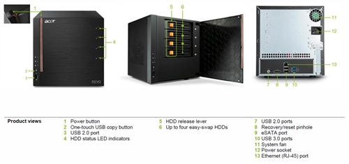 Acer RevoCenter RC110-RC111 Product Views