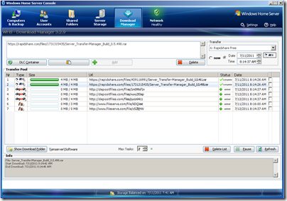 WHS-Download Manager 3.2.9