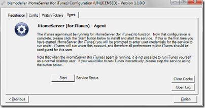 iHomeServer for iTunes Agent