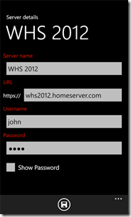AWIECO WakeOnLan Pro for WP7 Server Details