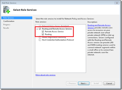 Setup a VPN for WHS 2011 - Select Role Services