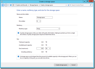 Storage Spaces Performance Testing