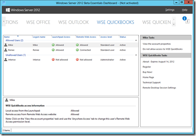 WSE Quickbooks Dashboard