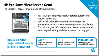 Gen8 MicroServer Slide