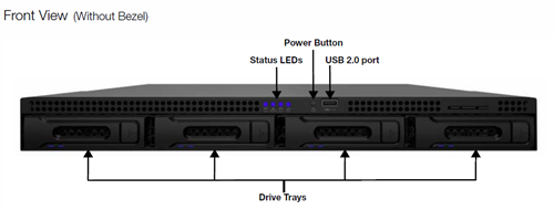 WD SENTINEL RX4100 Front View without Bexel