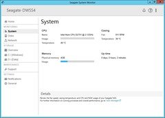 Seagate NAS - Monitoring - System