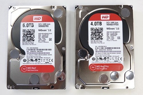 WD 4TB and 6TB Red HArd Drives