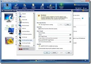 My Movies Disc Copier Settings
