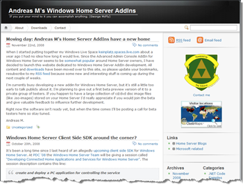 Andreas M's WHS Addins