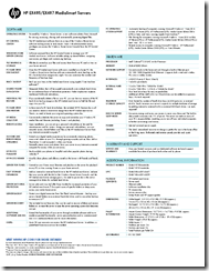 HP MediaSmartServer EX47x Datasheet Back