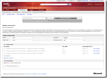 WHS-MSDN