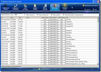 WHS Web Logs 1.0.2.0