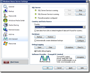 AVA Media 1.0.5.1 Settings