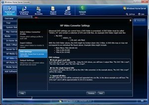 Video Converter DVD settings