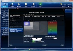 Video Converter output settings