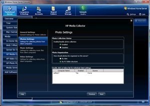 Media Collector photo settings