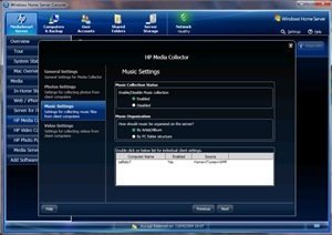 Media Collector music settings