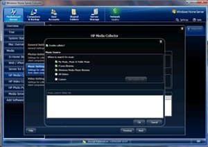 Media Collector music settings
