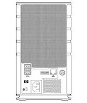 HP StorageWorks X510 Data Vault rear view