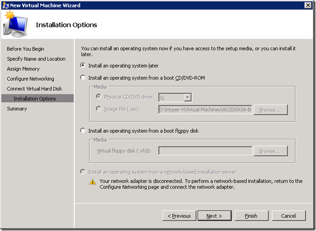 New Machine attach ISO