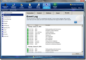 Manageability Event Log