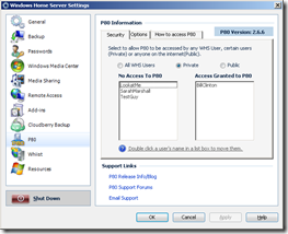 P80 2.6.6 Security Settings