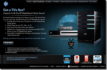 HP TiVo Advertising