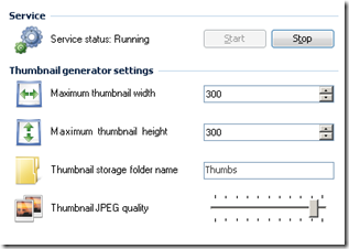 WHS Thumbnailer Settings 1.0.0.3