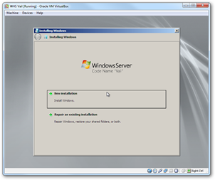 Vail in VirtualBox