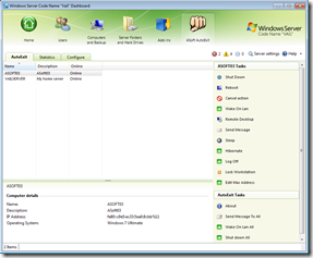 AutoExit for Windows Home Server Vail