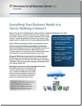 SBS2011 Essentials Datasheet