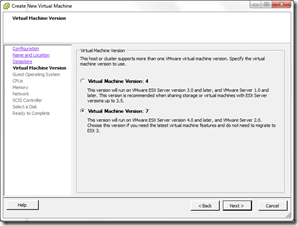 VMWare-Version-7-VM