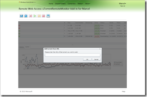 Uttorent Add Remotely