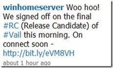 Vail RC Twitter Notification