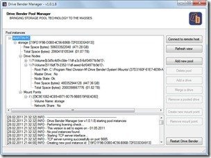 Drive Bender Pool Manager 1.0.1.8